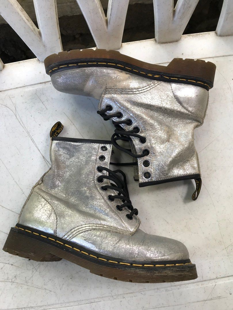 Silver dm boots top