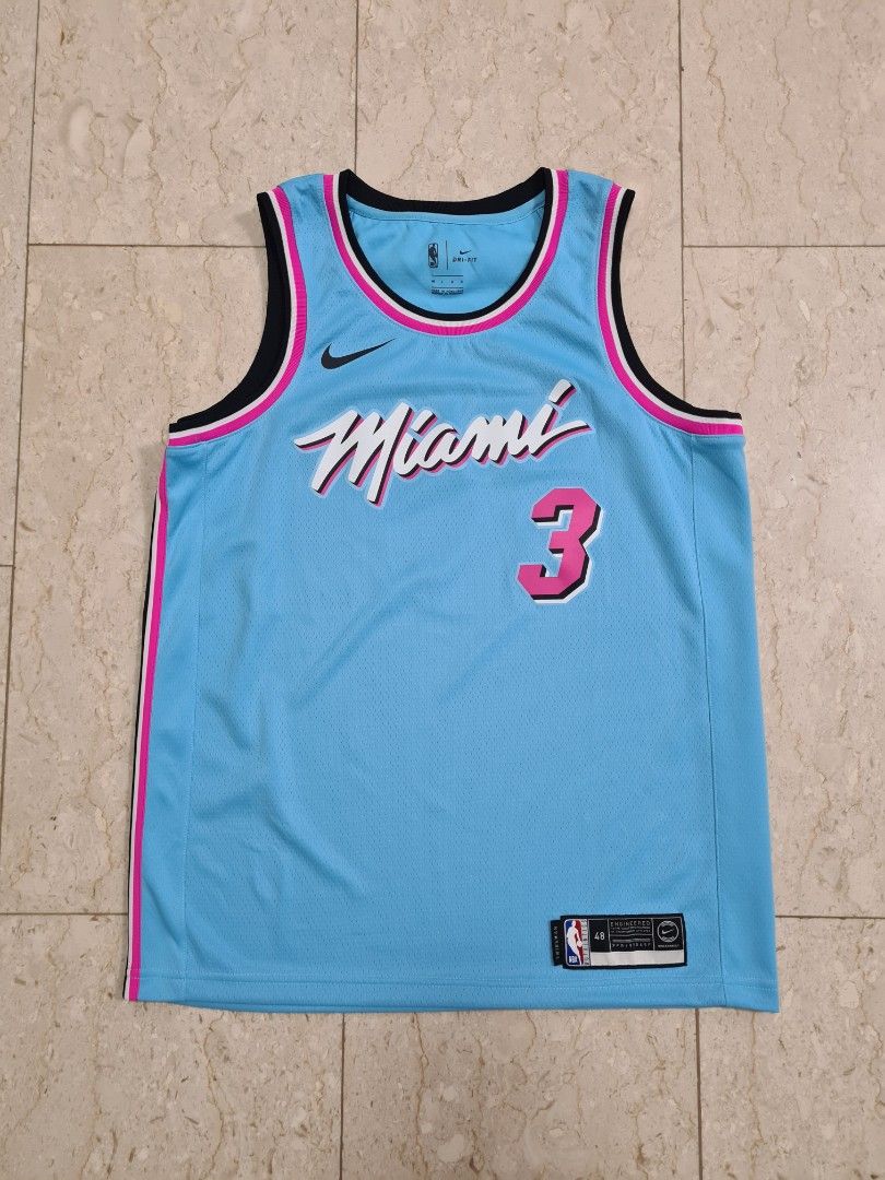 Authentic Nike Men s NBA Heat ViceWave Swingman Jersey L Men s