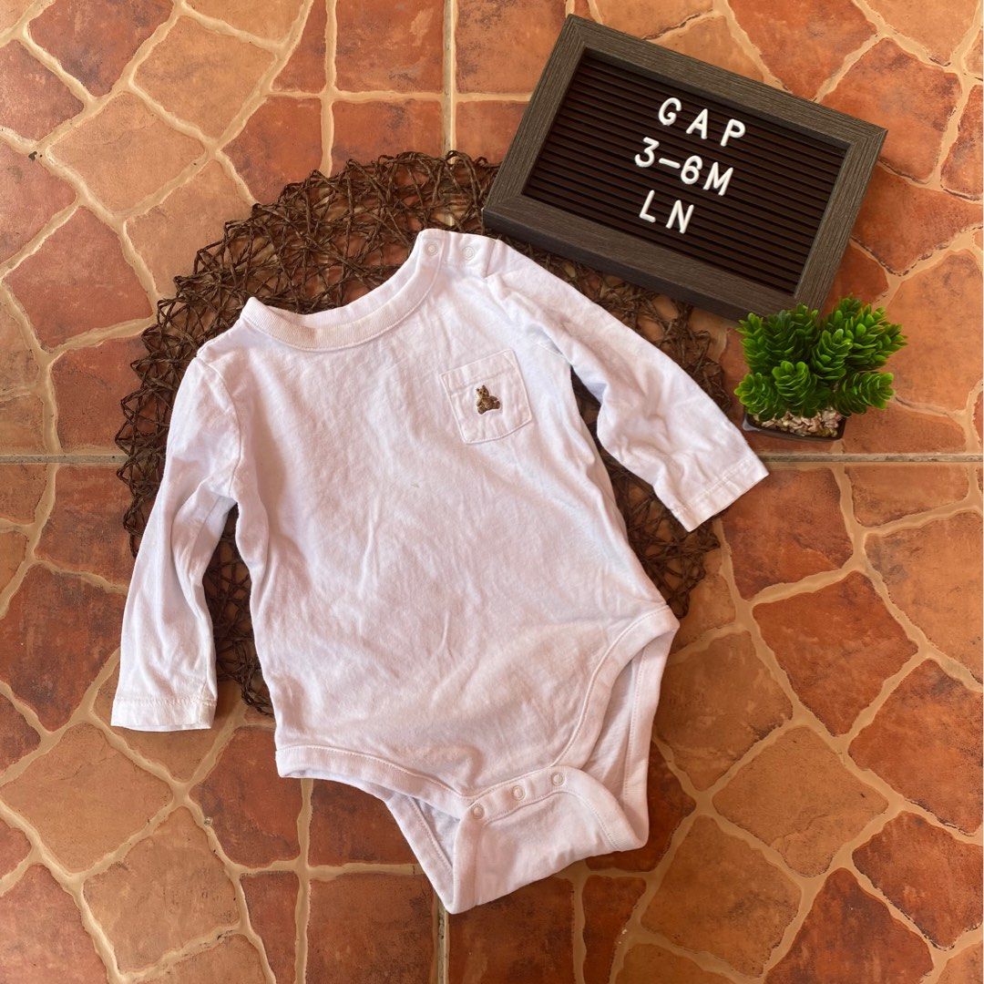 Baby gap long shop sleeve onesies