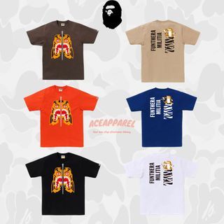 BAPE MAD FACE COLLEGE L/S TEE, Men's Fashion, Tops & Sets, Tshirts