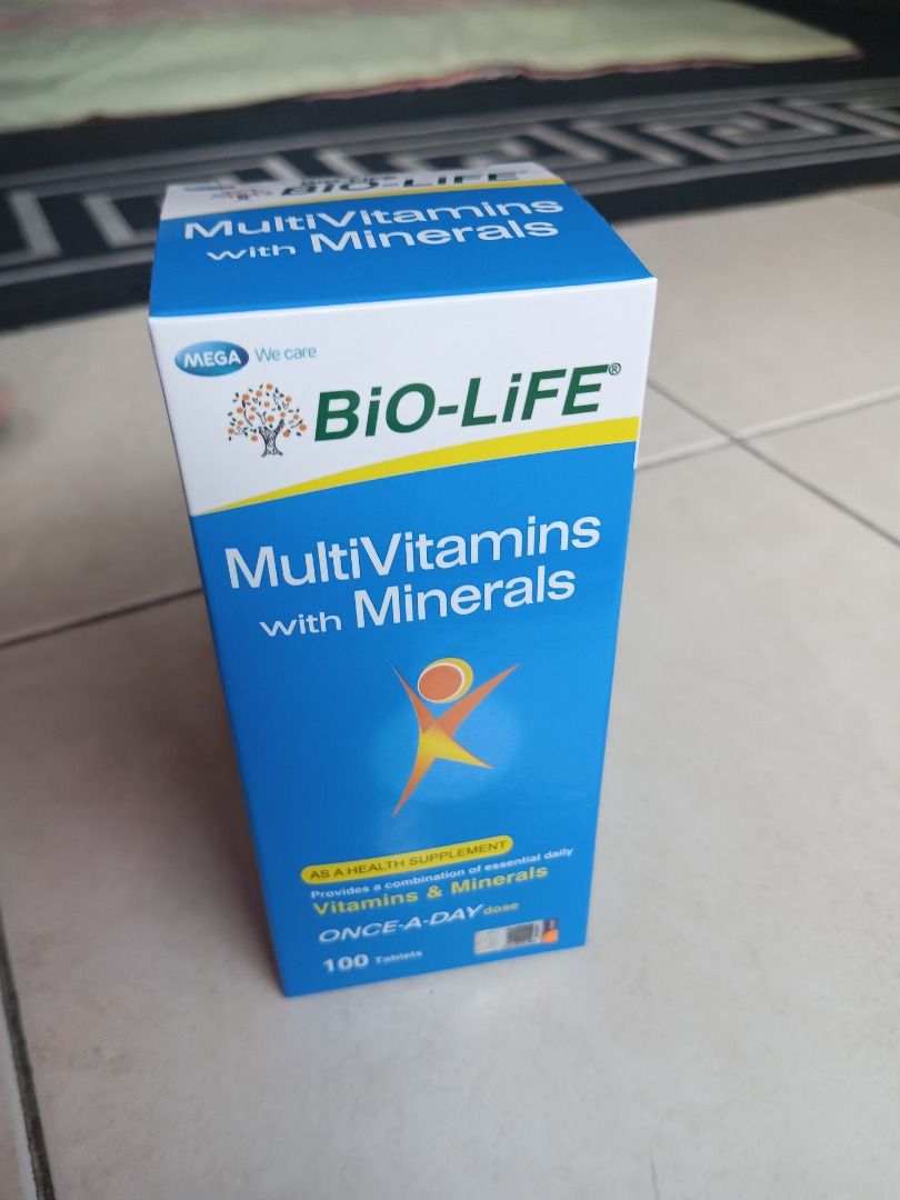 Bio Life MultiVitamins with Minerals 100 pcs, Health & Nutrition
