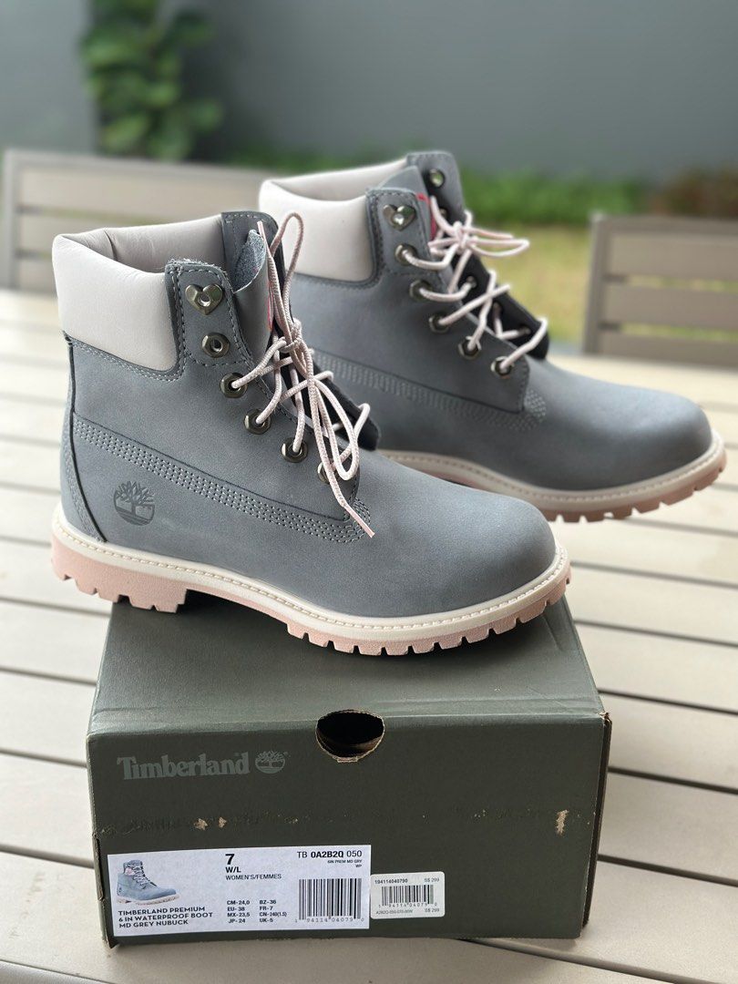 Grey timberlands size sales 3