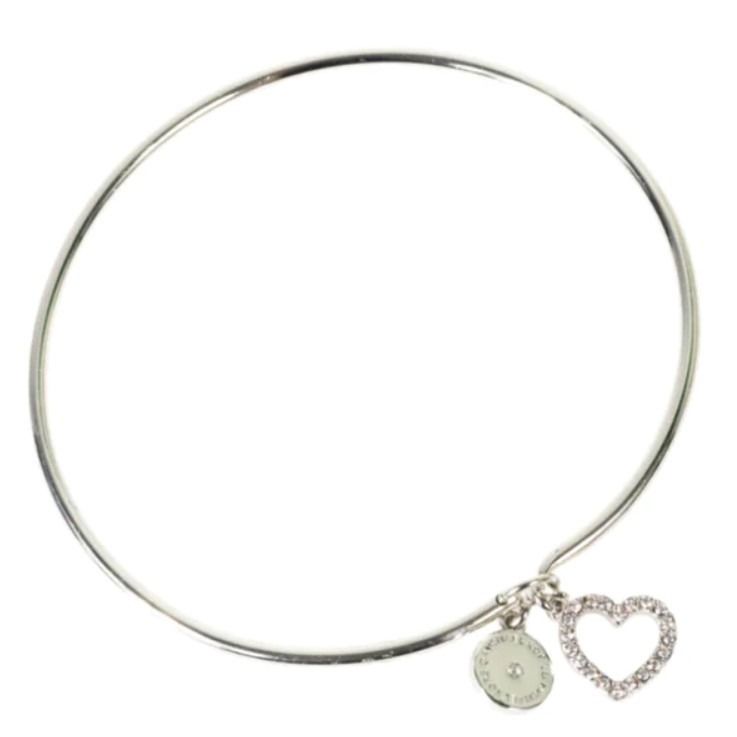 Michael kors bead top stretch bracelet silver color
