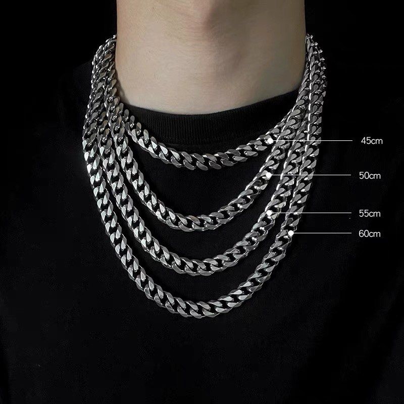 BRAND NEW Stainless Steel Necklace European and American Cuban