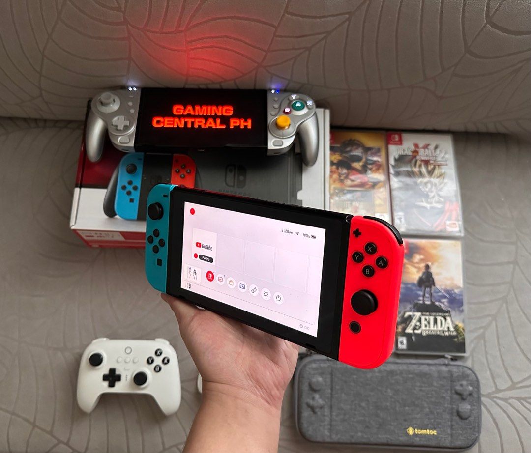 BUNDLE Nintendo Switch V1, Video Gaming, Video Game Consoles, Nintendo
