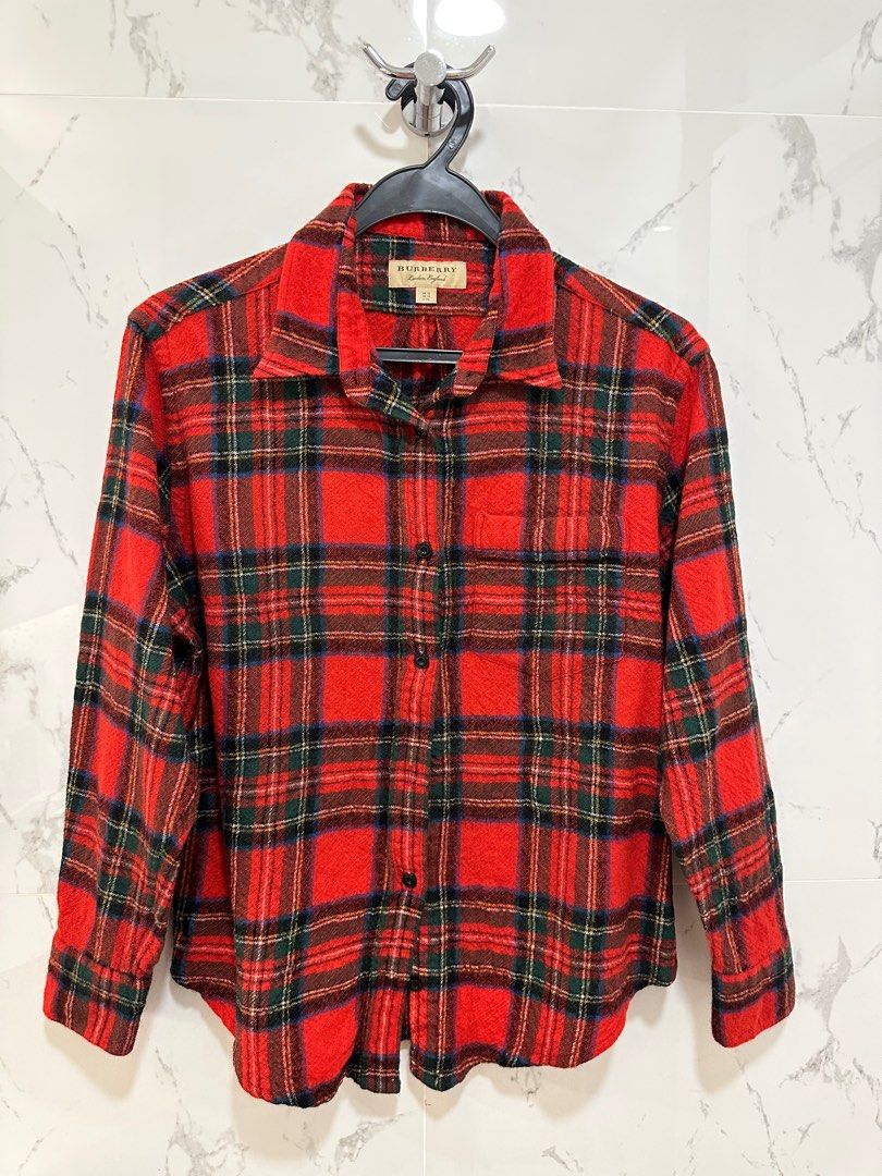 Burberry wool shirt discount