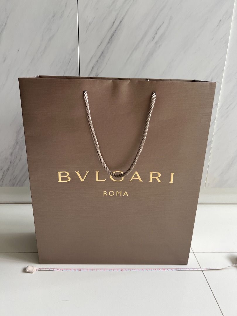 Bvlgari paper bag Luxury Accessories on Carousell