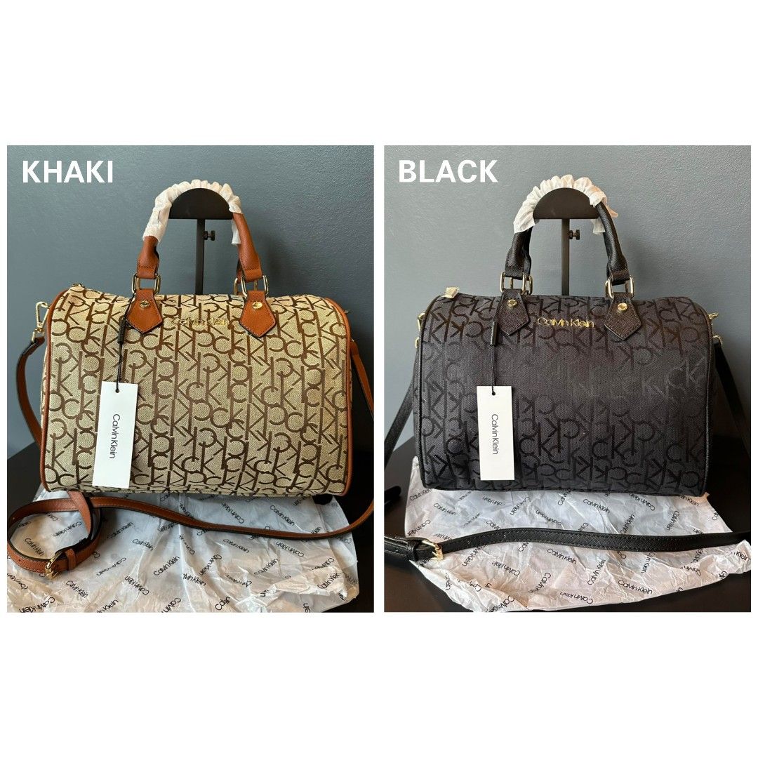 Calvin Klein Monogram Bowling Two Way Bag (Category: Cross-body Bags) located in Muntinlupa City. Submitted by its.joy (Listing ID 1264814877, Image 1). Description: 🏷️💯 Original 💯Authentic 🏷️ Paper bag and dustbag included 🔸 Long Strap Included 🔸 With 2 Inner Pockets 🔸Top Zip Closure 🔸 Dimensions: 30 x 23 x 17cm.
