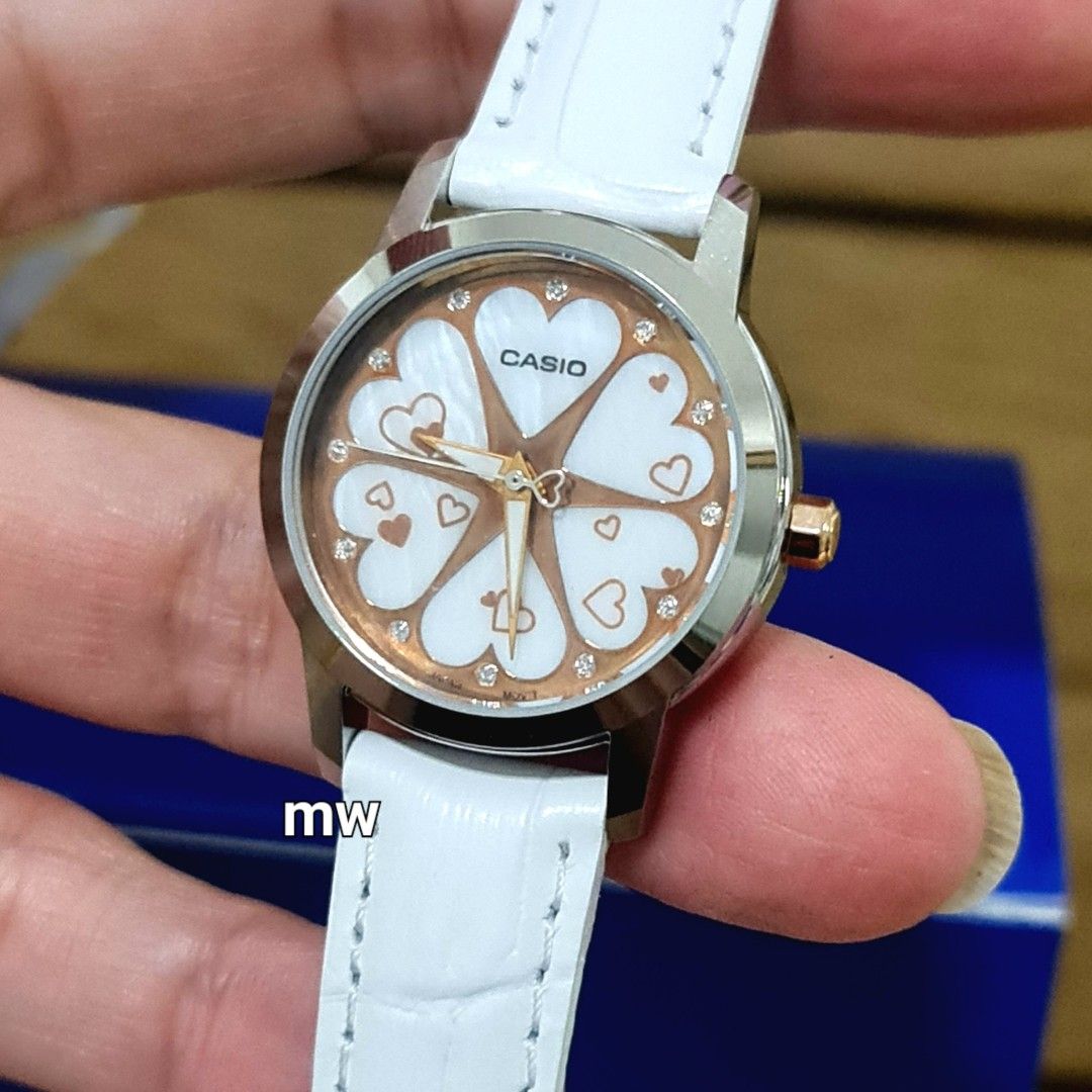 Casio mother of pearl top watch