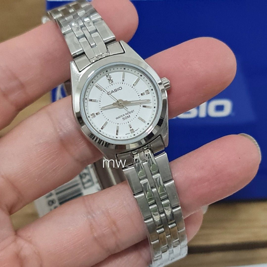 Casio women's white watch online