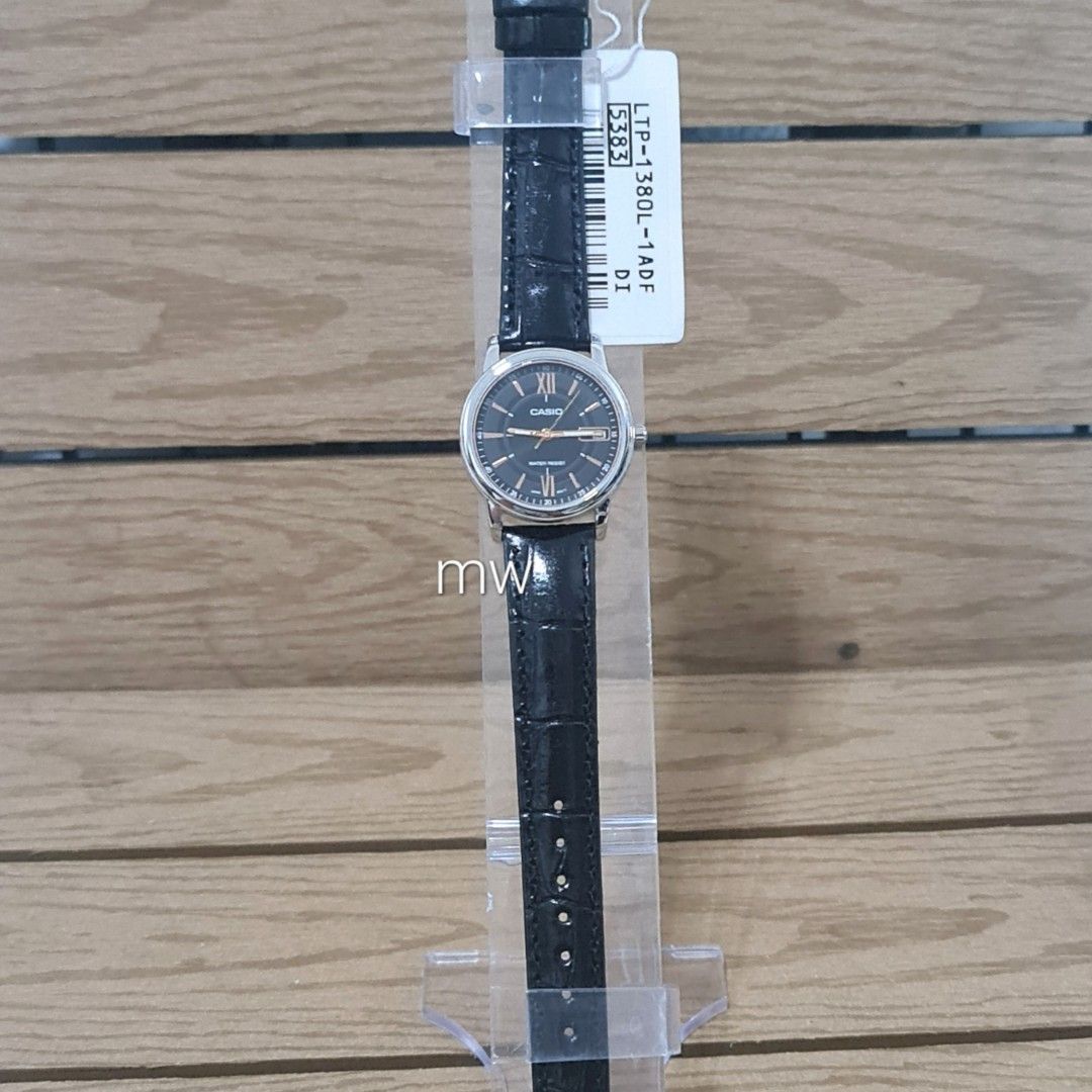 Casio simple black watch hot sale