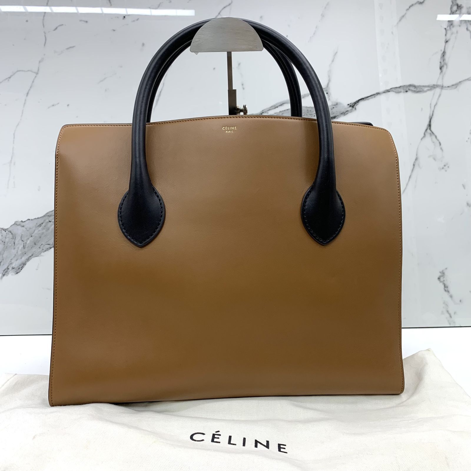 Celine leather tote sale bag