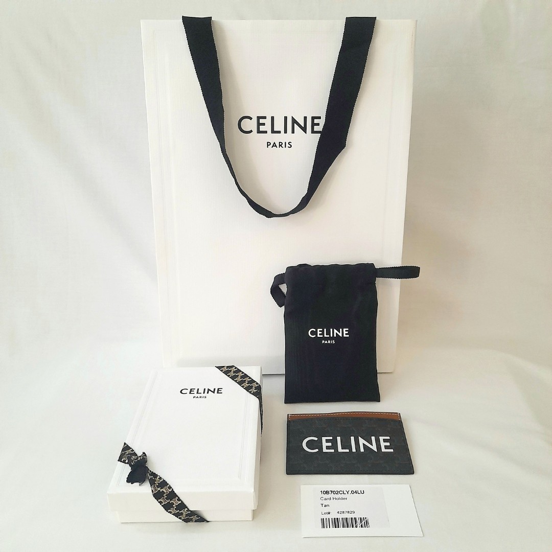 Celine Triomphe Card Holder, Luxury, Bags & Wallets on Carousell