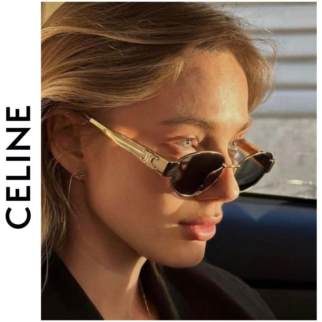 Celine triomphe metal sunglasses, Women's Fashion, Watches & Accessories,  Sunglasses & Eyewear on Carousell