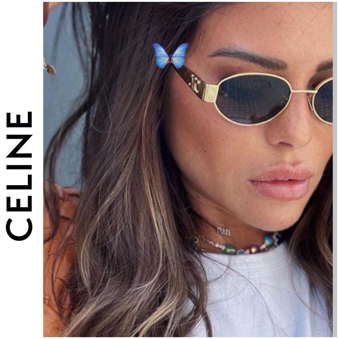 Celine triomphe metal sunglasses