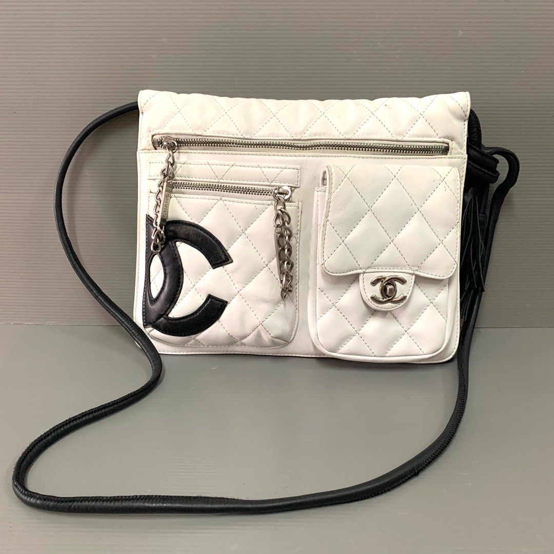 Chanel Leather White Slingbag
