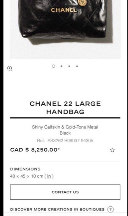 Chanel 22 Large Handbag, Luxury, Bags & Wallets on Carousell