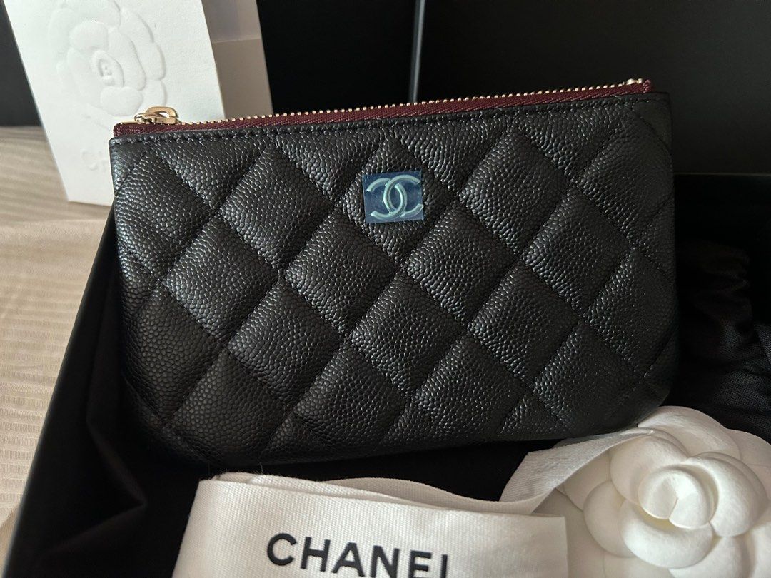 Chanel Mini O Case Black Caviar GHW, Luxury, Bags & Wallets on Carousell