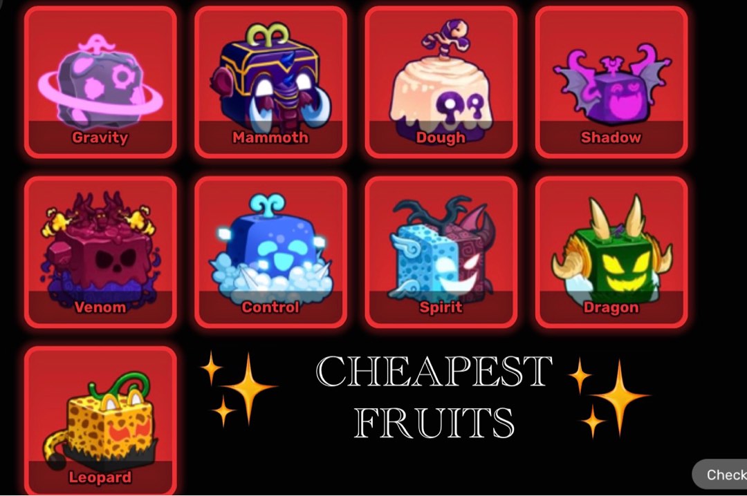 Cheap Blox fruit fruits