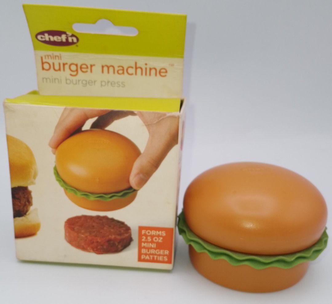 CHEF N Burger Shape Press Mini Burger Patties Manual Ground Meat Shaper