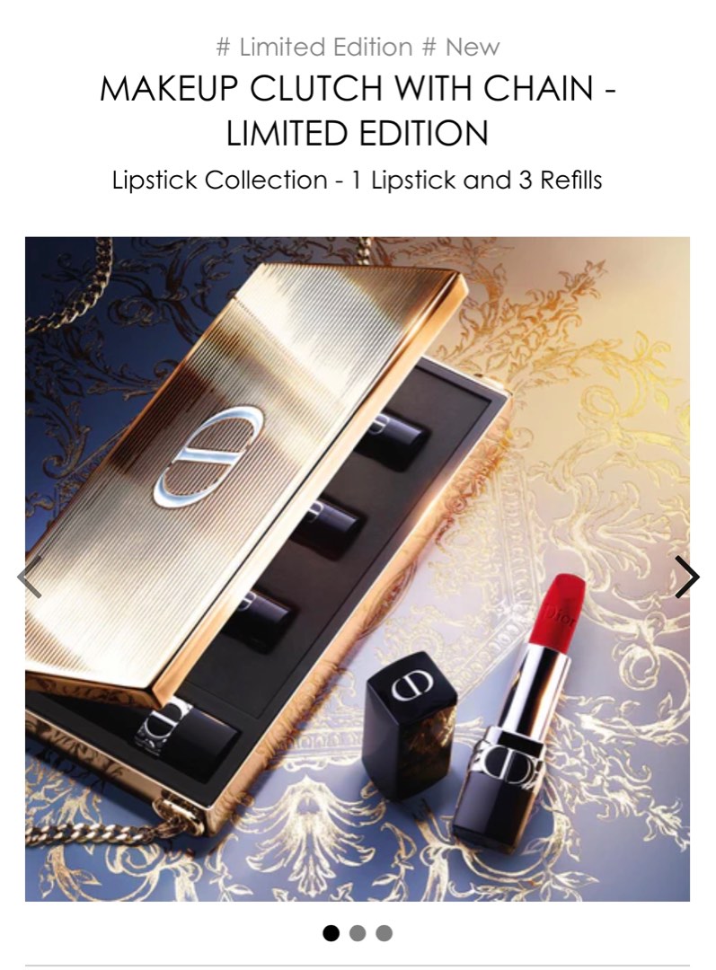 Christian Dior Holiday Lipstick set with clutch 2023 Beauty