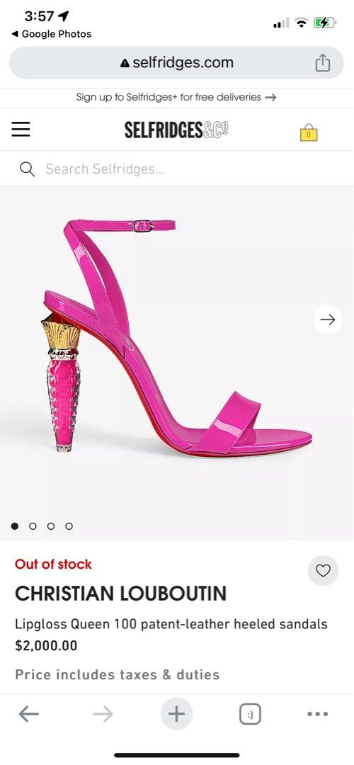 Christian louboutin shop pink sandals
