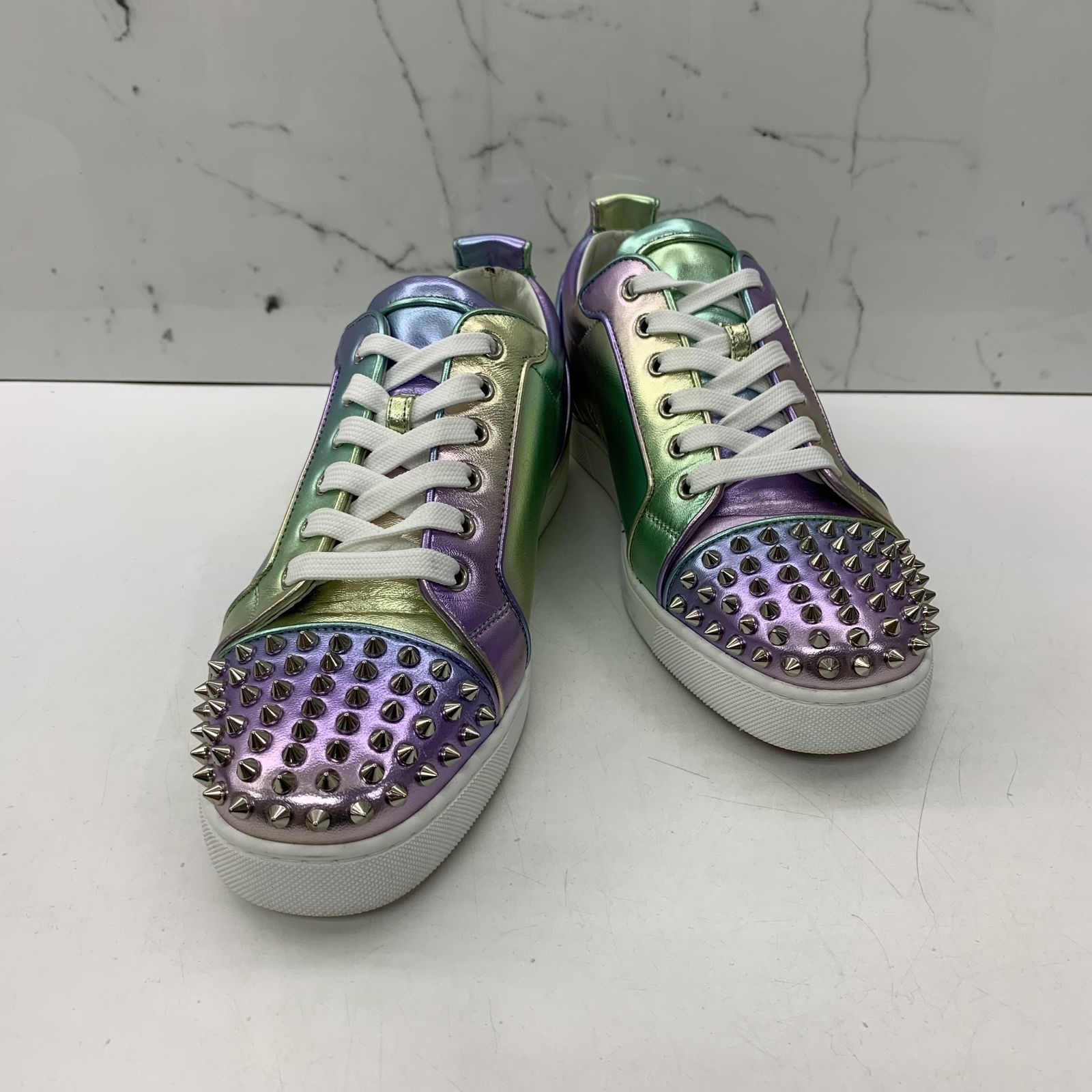 CHRISTIAN LOUBOUTIN STUDS GRADIENT COLOURS #43 SNEAKERS 237036343 