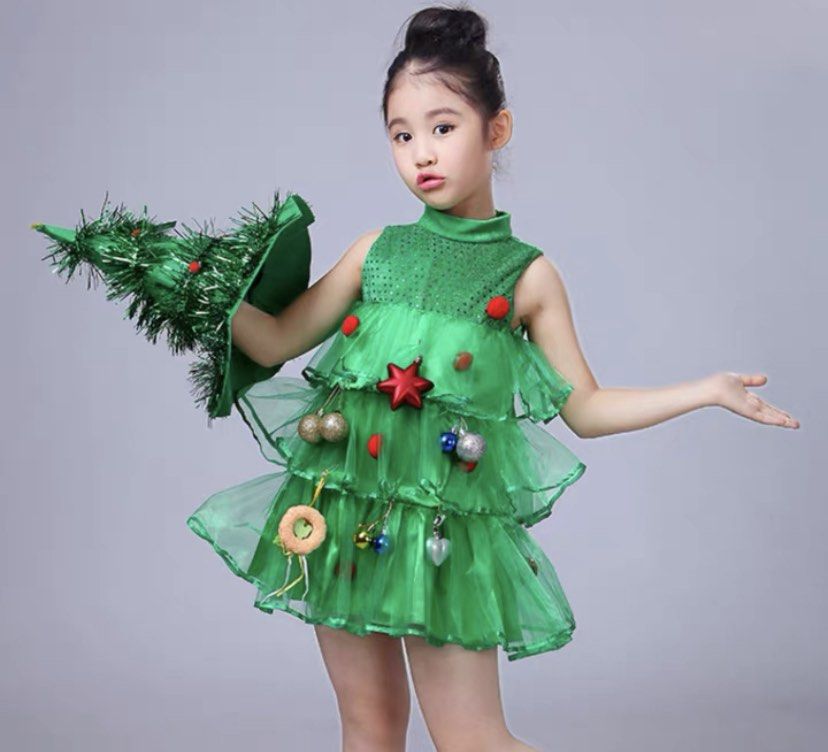 Kids Christmas Children s Costume Girls Christmas Tree Dress