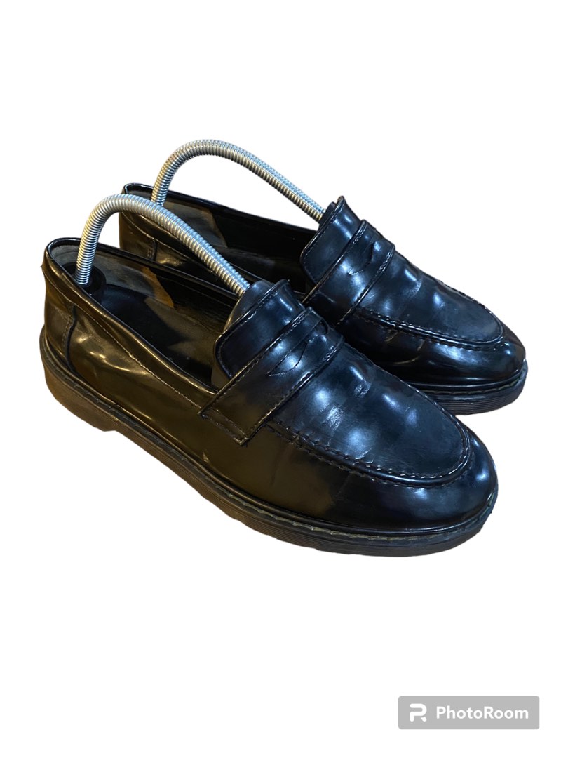 mens chunky penny loafers