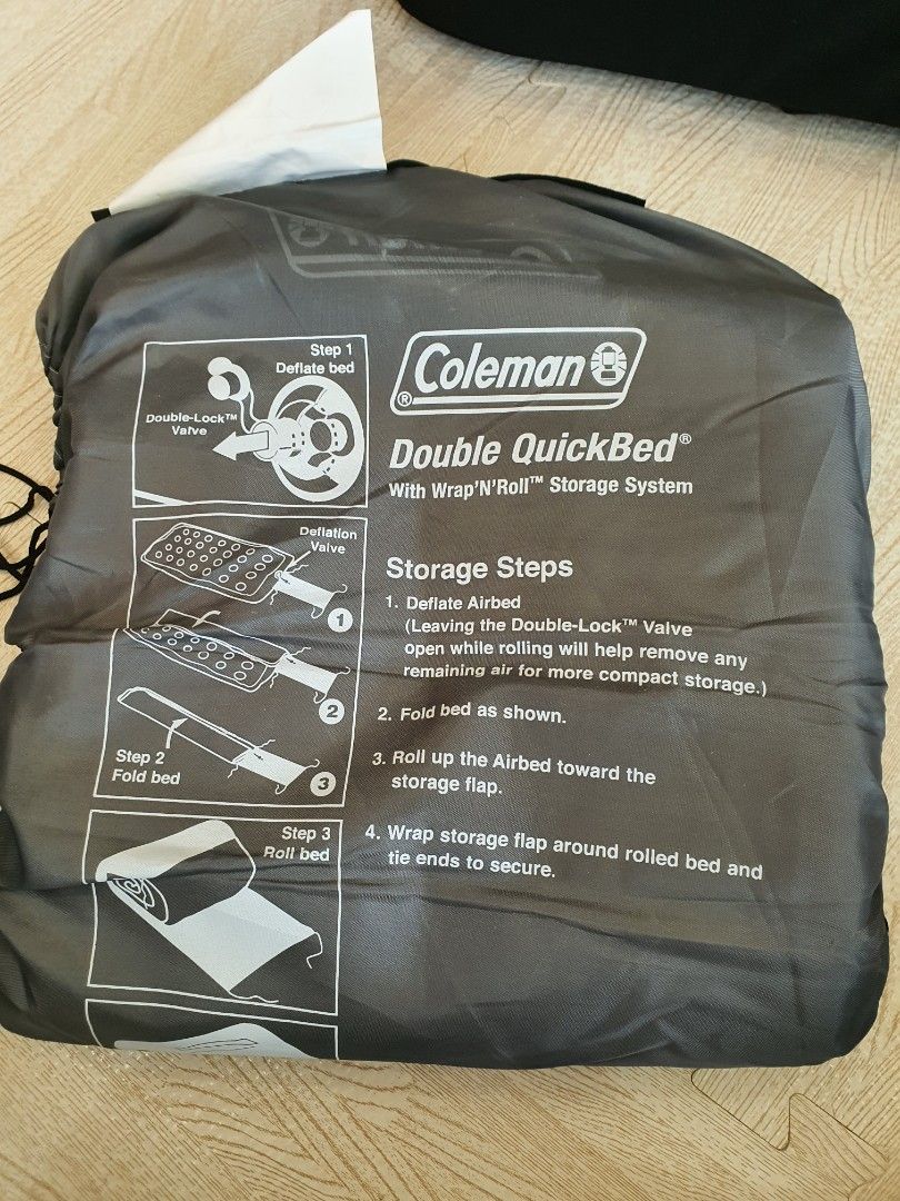 Coleman inflatable Double bed, Furniture & Home Living, Bedding ...