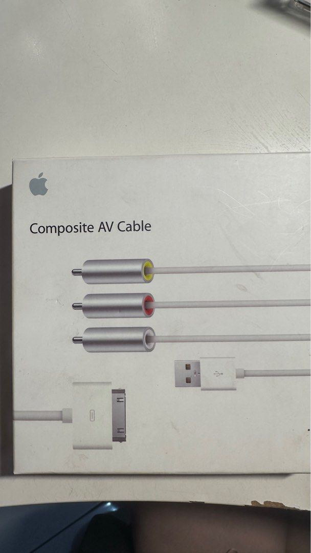 Composite AV Cable Apple Original, Telepon Seluler & Tablet, Aksesoris