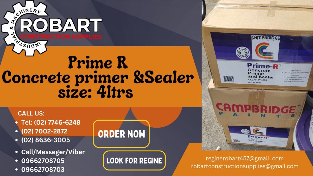Concrete primer &Sealer size 4ltrs, Commercial & Industrial