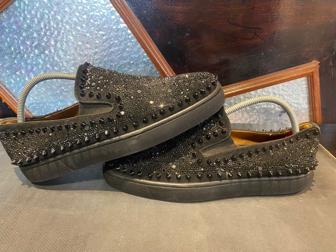 Christian louboutin slip on on sale