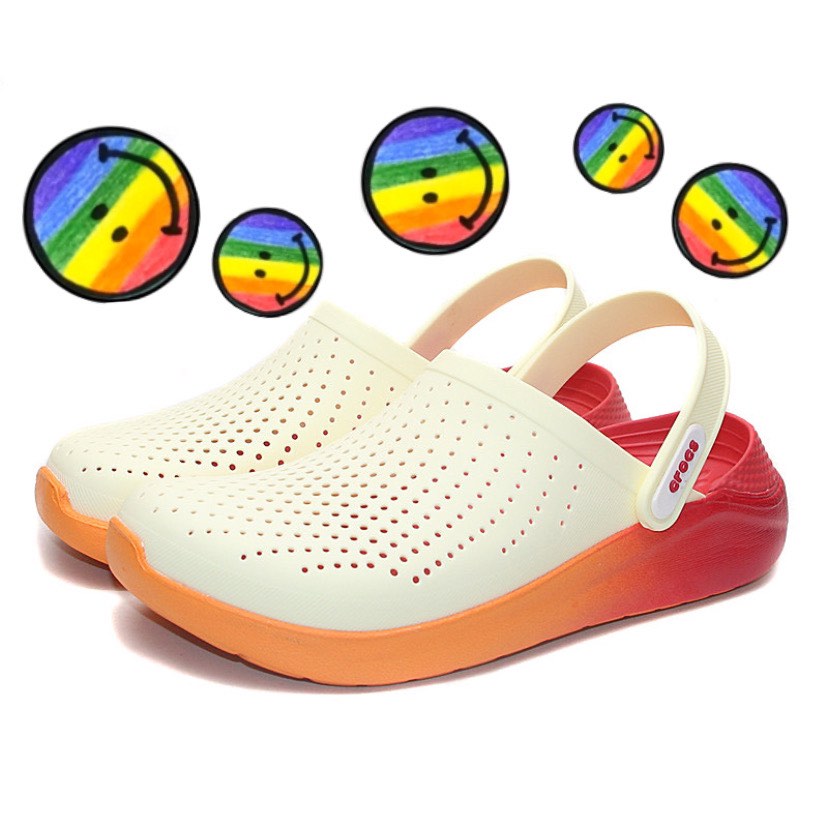 Crocs literide white new arrivals orange