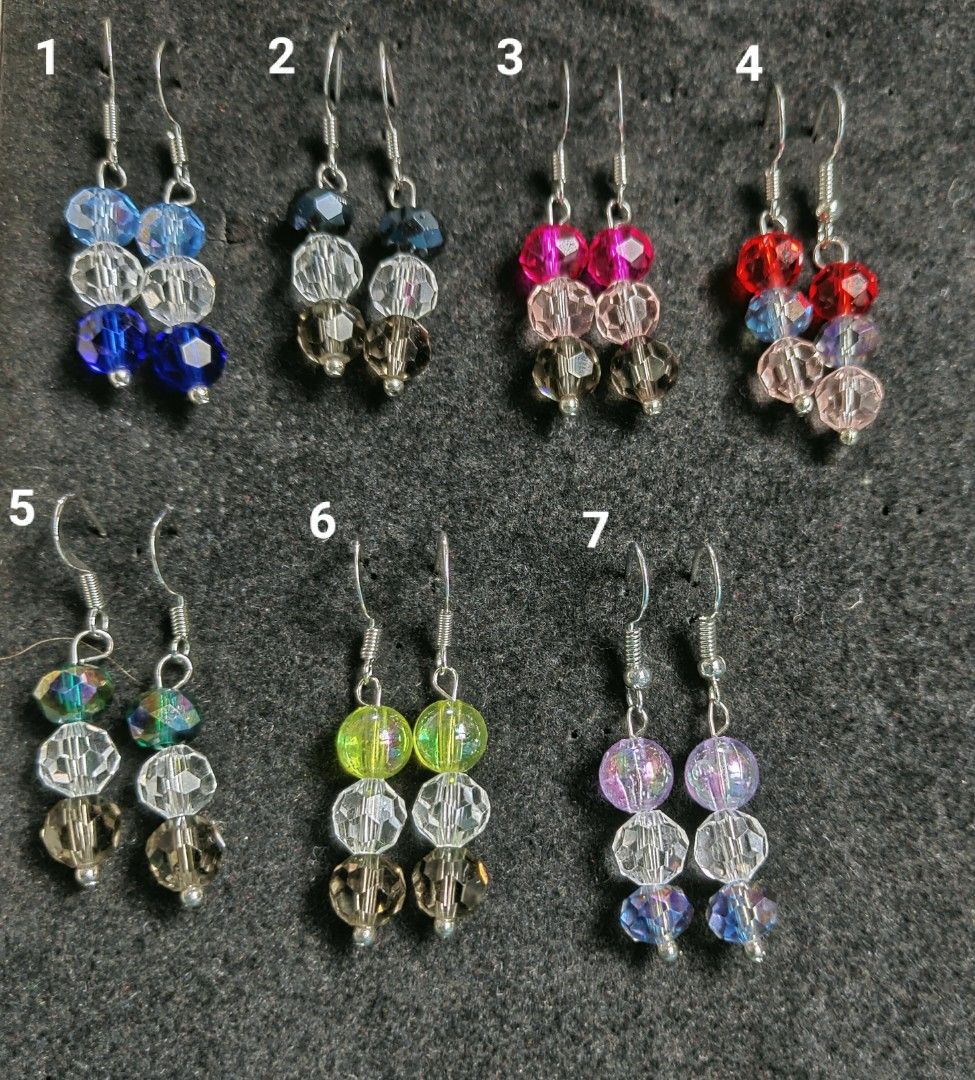 Crystal earrings clearance