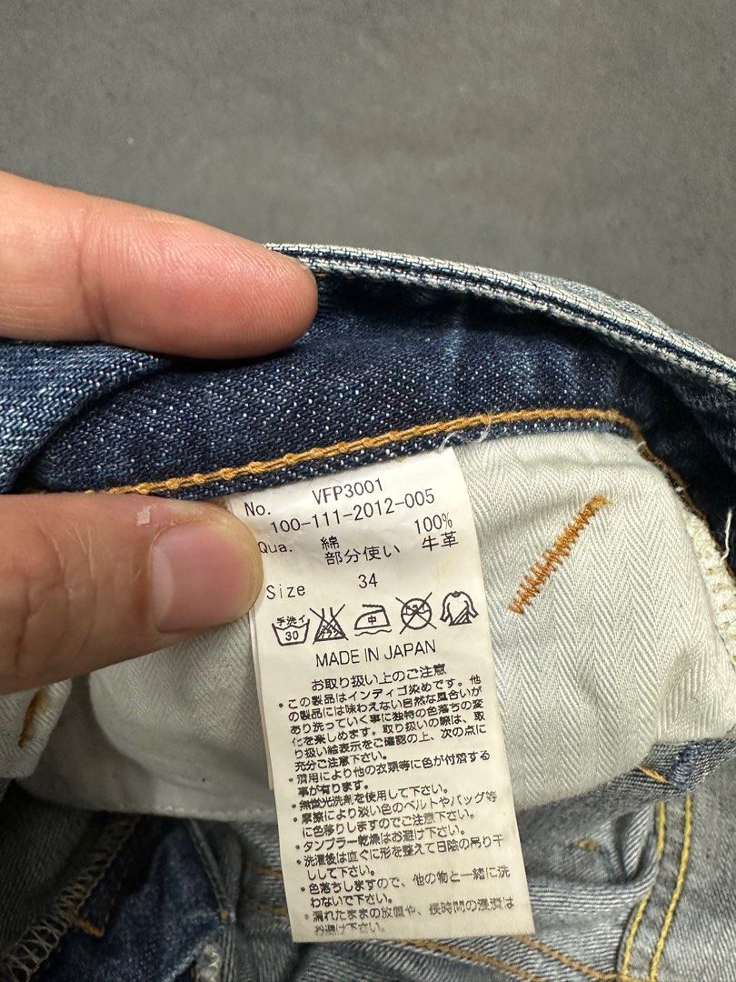 denim by vanquish & fragment jeans size 34 99新, 男裝, 褲＆半截裙