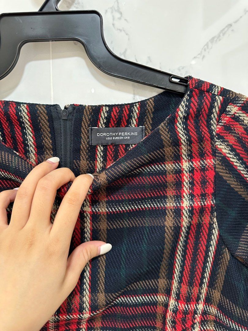 Dorothy perkins tartan dress sales