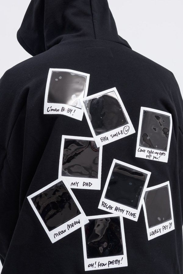 Doublet AW19 Surprise Black Polaroid Film Hoodie 2019