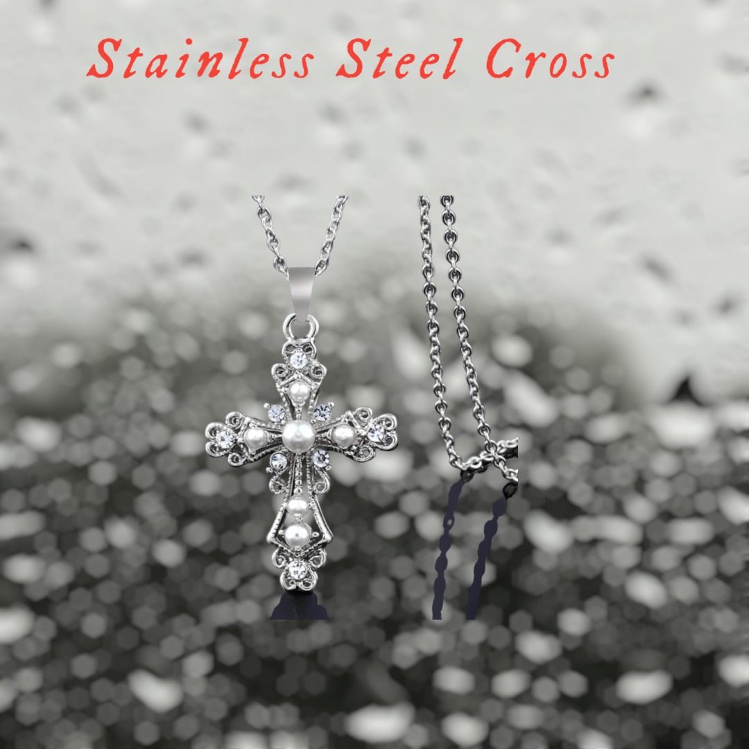 Christian cross necklace new arrivals womens