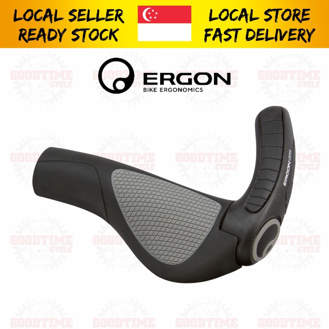 Ergon GP3 Ergonomic Performance Lock on Bicycle Handlebar Grip GP3 S GP3 L Sports Equipment Bicycles Parts Parts Accessories on Carousell