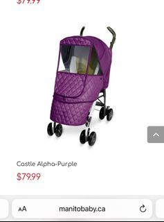 EUC Manito Castle Alpha stroller cover / weather shield