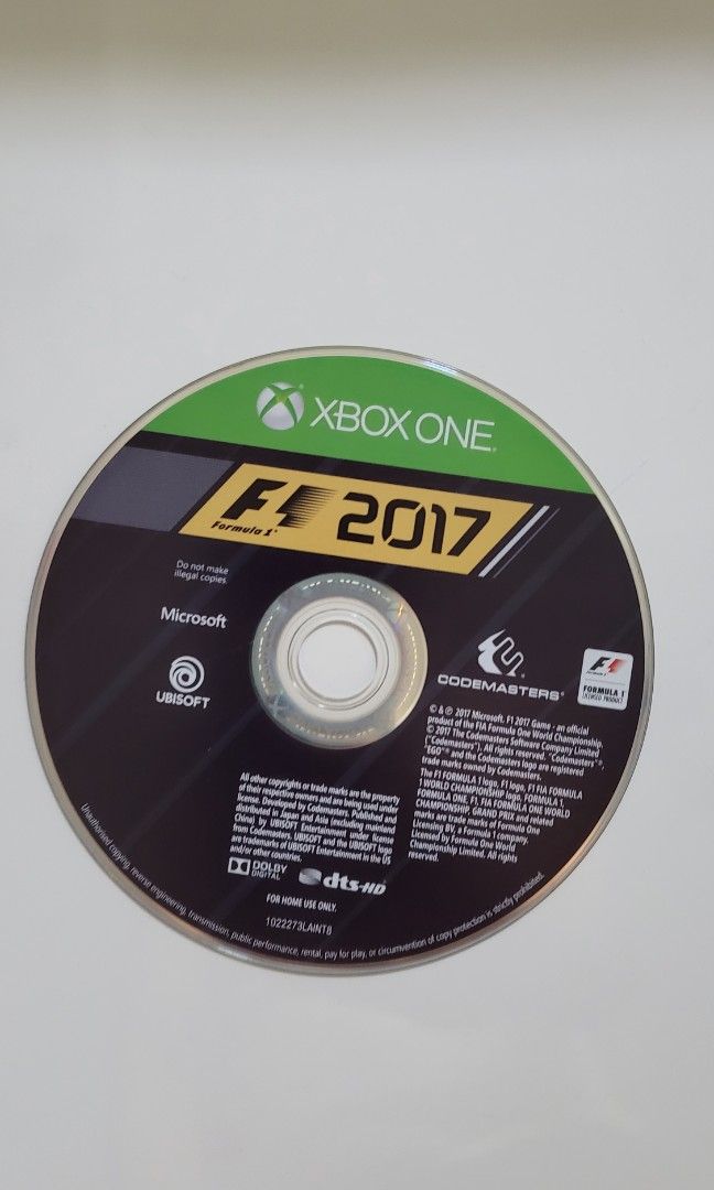 F1 2017, Video Gaming, Video Games, Xbox on Carousell