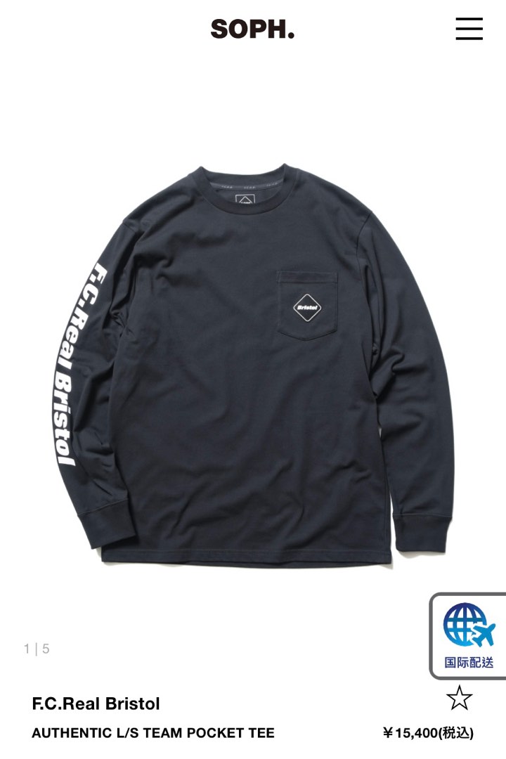 トップス fcrb AUTHENTIC TEAM L/S POCKET TOP FCRB AUTHENTIC TEAM L/S POCKET TEE L b