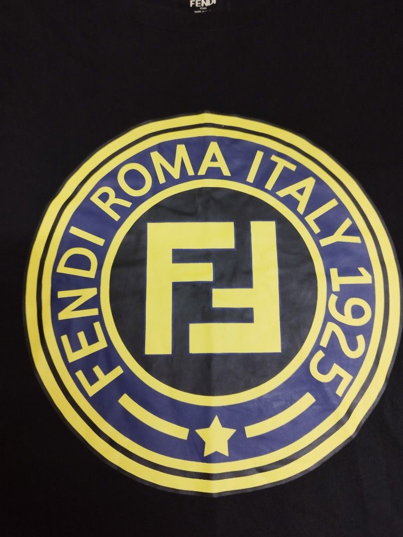 Fendi circle logo t shirt sales