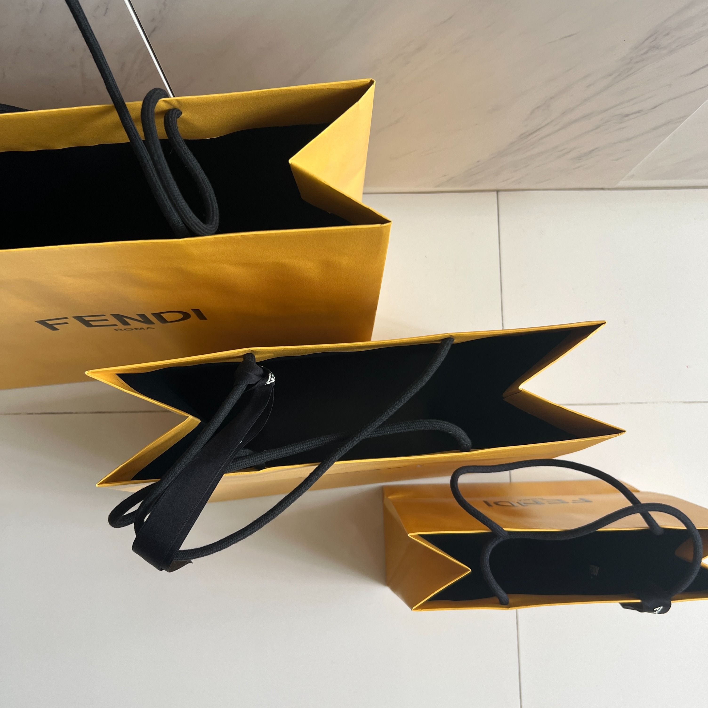 Fendi paper shopping bag sales