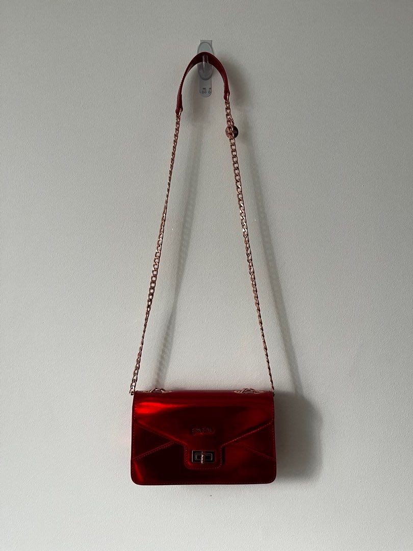 Pink Folli Follie Bags Folli Follie Red Bag, Women's Fashion, Bags