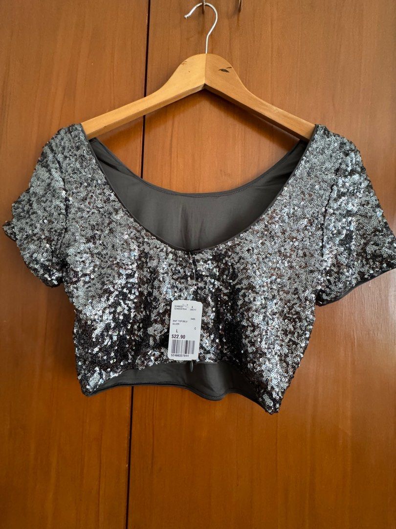 Silver sequin top forever hot sale 21