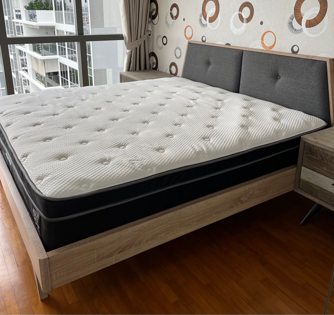 Forty two king size wooden bed frame Furniture Home Living