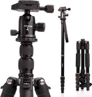 FTF GEAR Compact Aluminum DSLR Camera Tripod and Monopod