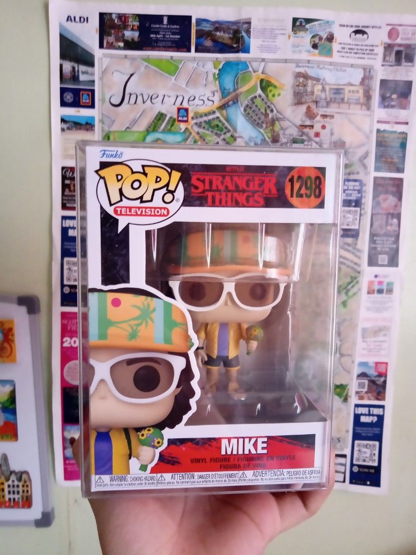 Funko Pop Stranger Things Mike (Category: Designer & Blind Box Toys) located in Bocaue. Submitted by blackmoon74 (Listing ID 1264825177, Image 1). Description: - Protector included - Collector's item. Still in good quality - Mode of payment: GCASH or COD (via Gogo Express) - Shipping fee not included - Main courier: Gogo Express Respect my Ad. Thank you so much! ✌️.
